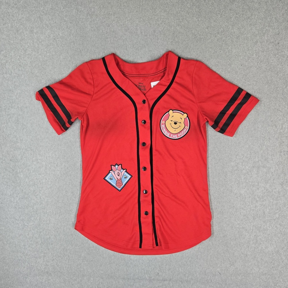 Disney Winnie The Pooh Junior Jersey XL Red Graphic Winnie The Baseball